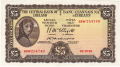 Ireland, Republic Of 5 Pounds, Prefix 66W, 3.5.1954